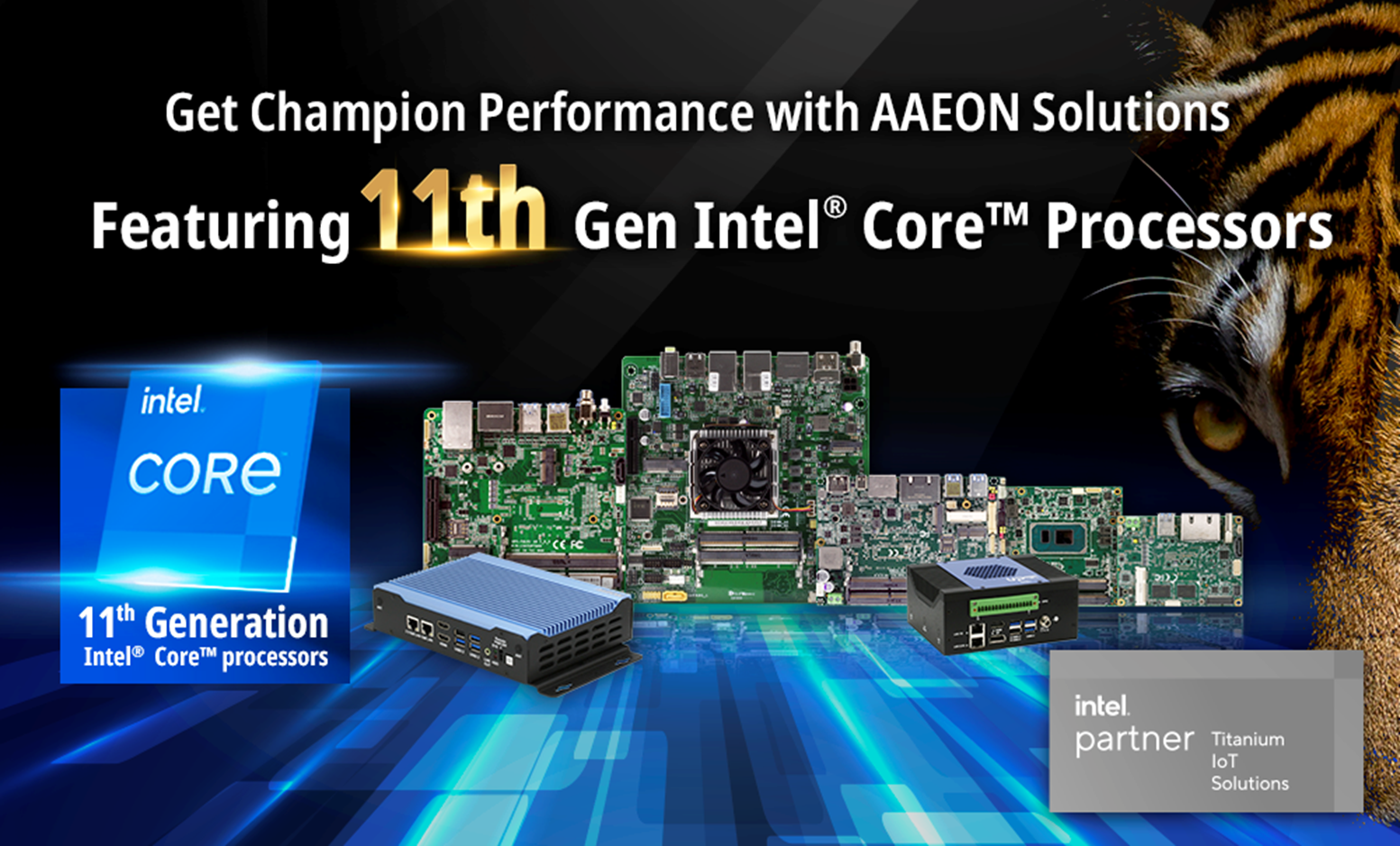 11. Nesil Intel Core İşlemcileri İçeren AAEON Gömülü Çözümler İle Şampiyonluk Performansı!