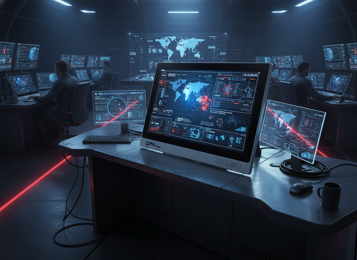 Askeri komuta kontrol merkezi – üzerinde IPC4PRO Panel PC veya Box PC