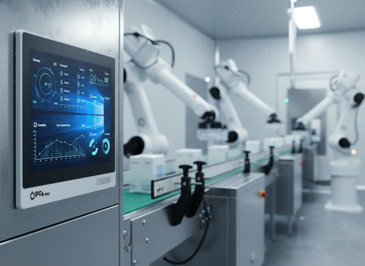 Hijyenik üretim hattı – paslanmaz gövdeli Panel PC